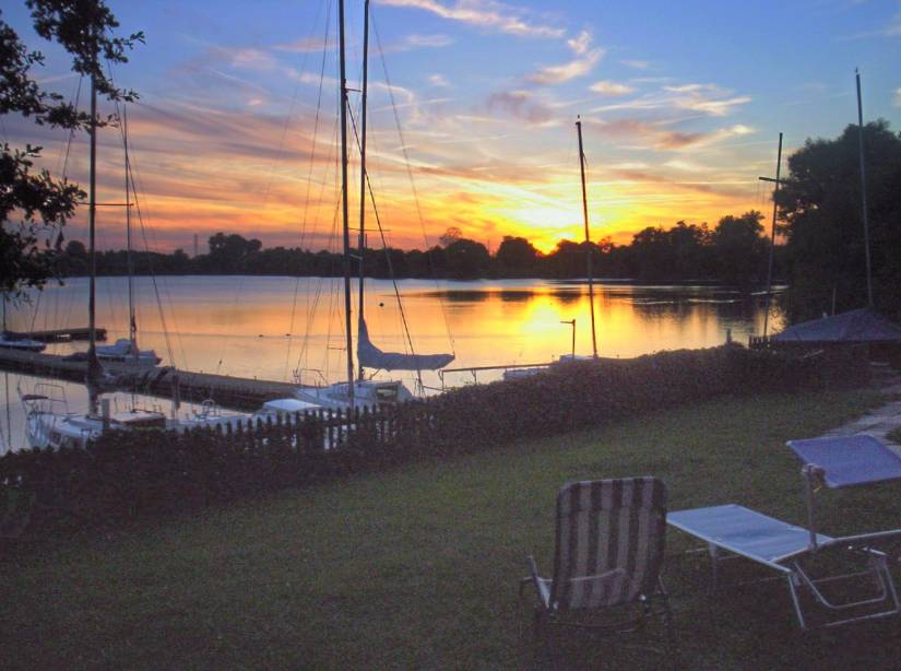 Adolfosee - H�ckelhoven Ratheim Ratheimer Segelclub RSC Abendd�mmerung